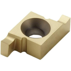 Seco - 2.1510NR Grade CP30, 2.15mm Cutting Width Carbide Grooving Insert - 2.15mm Max Depth of Cut, Neutral, TiN/TiCN Finish - Eagle Tool & Supply