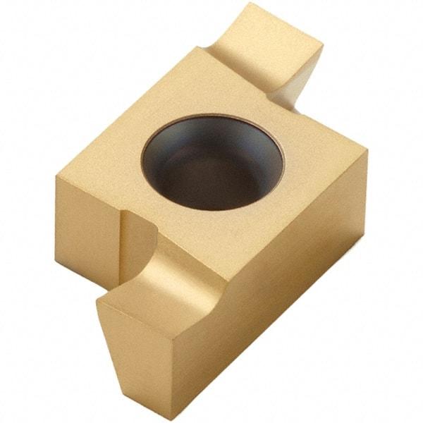 Seco - 414EA Grade CP30, 4mm Cutting Width Carbide Grooving Insert - 4mm Max Depth of Cut, Left Hand, TiN/TiCN Finish - Eagle Tool & Supply