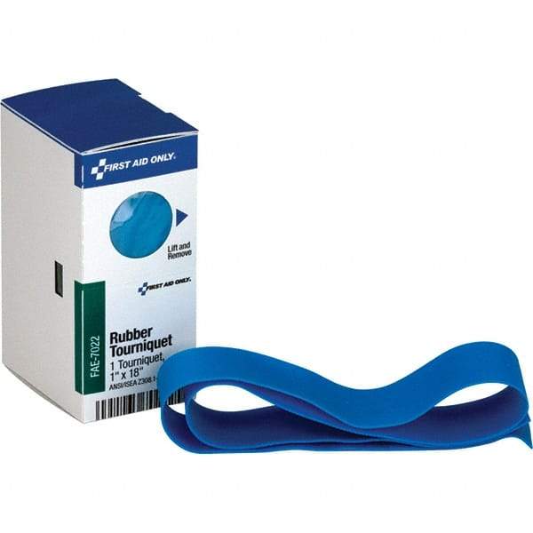 PRO-SAFE - 1-5/16" Long x 1-7/8" Wide, General Purpose Wound Care - Blue, Rubber Bandage - Eagle Tool & Supply