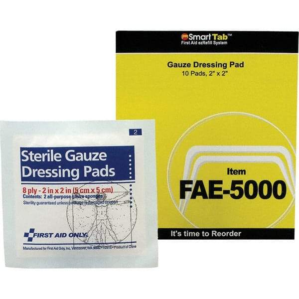 PRO-SAFE - 4" Long x 1/8" Wide, General Purpose Wound Care - White, Gauze Bandage - Eagle Tool & Supply