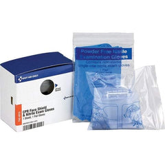 PRO-SAFE - Disposable CPR Masks/Breathers Compatible First Aid Kits: 59489, 59490 Includes: (2) Nitrile Exam Gloves; CPR Mask - Eagle Tool & Supply