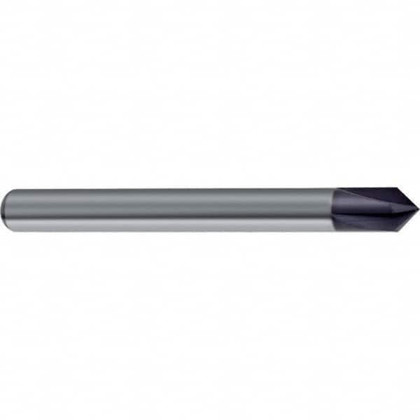Guhring - 10mm Diam 4 Flute Single End Solid Carbide Chamfer Mill - Eagle Tool & Supply