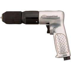 Ingersoll-Rand - 1/2" Reversible Keyless Chuck - Pistol Grip Handle, 5,000 RPM, 0.5 hp, 90 psi - Eagle Tool & Supply