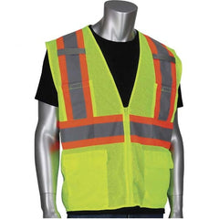 PIP - Size S Yellow Mesh General Purpose High Visibility Vest - Eagle Tool & Supply