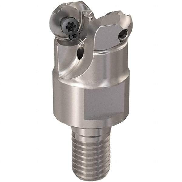 Seco - 13mm Cutting Diam, 6mm Max Depth of Cut, Modular Connection Indexable Copy End Mill - 2 Inserts, RP.. 1204 Insert, 217.29-06 Toolholder, Steel, Through Coolant - Eagle Tool & Supply