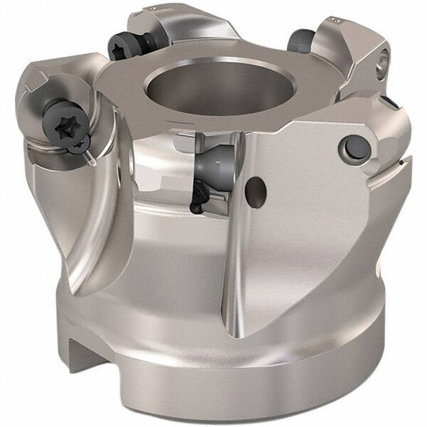 Seco - 40mm Cut Diam, 6mm Max Depth, 22mm Arbor Hole, 5 Inserts, RP..1204 Insert Style, Indexable Copy Face Mill - R220.29 Cutter Style, 12,300 Max RPM, 40mm High, Through Coolant, Series R220.29 - Eagle Tool & Supply