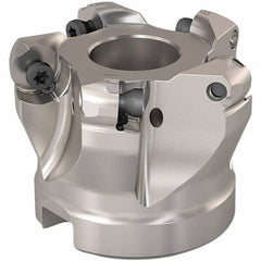 Seco - 40mm Cut Diam, 6mm Max Depth, 22mm Arbor Hole, 5 Inserts, RP..1204 Insert Style, Indexable Copy Face Mill - R220.29 Cutter Style, 12,300 Max RPM, 40mm High, Through Coolant, Series R220.29 - Eagle Tool & Supply