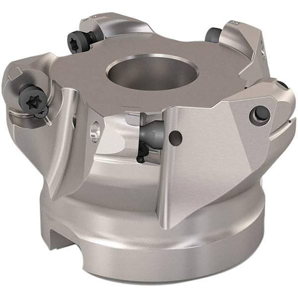 Seco - 51mm Cut Diam, 6mm Max Depth, 22mm Arbor Hole, 5 Inserts, RP..1204 Insert Style, Indexable Copy Face Mill - R220.29 Cutter Style, 11,200 Max RPM, 40mm High, Through Coolant, Series R220.29 - Eagle Tool & Supply