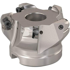 Seco - 51mm Cut Diam, 6mm Max Depth, 22mm Arbor Hole, 5 Inserts, RP..1204 Insert Style, Indexable Copy Face Mill - R220.29 Cutter Style, 11,200 Max RPM, 40mm High, Through Coolant, Series R220.29 - Eagle Tool & Supply