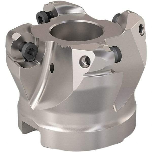 Seco - 40mm Cut Diam, 6mm Max Depth, 22mm Arbor Hole, 4 Inserts, RP..1204 Insert Style, Indexable Copy Face Mill - R220.29 Cutter Style, 12,300 Max RPM, 40mm High, Through Coolant, Series R220.29 - Eagle Tool & Supply