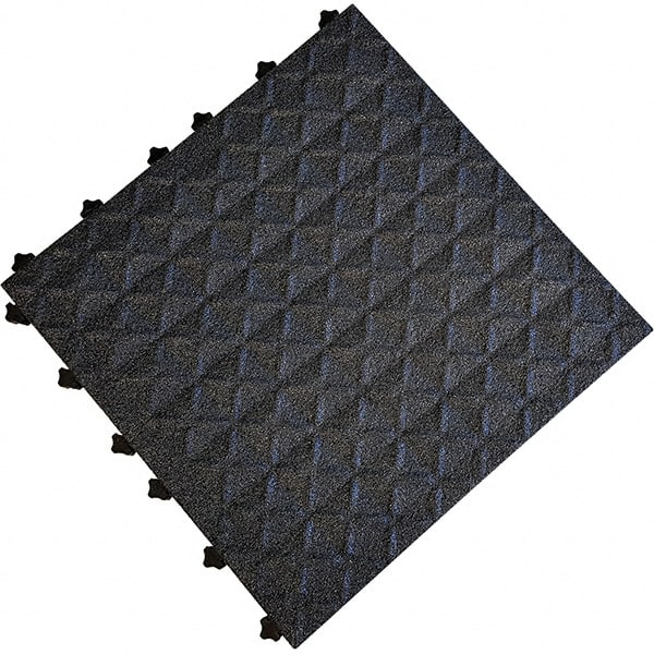 Ergo Advantage - 18" Long x 18" Wide x 1" Thick, Anti-Fatigue Modular Matting Anti-Fatigue Flooring - Eagle Tool & Supply