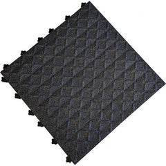 Ergo Advantage - 18" Long x 18" Wide x 1" Thick, Anti-Fatigue Modular Matting Anti-Fatigue Flooring - Eagle Tool & Supply