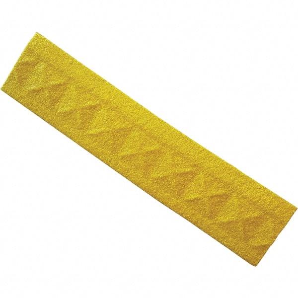 Ergo Advantage - 18" Long x 4" Wide x 1" Thick, Anti-Fatigue Modular Matting Anti-Fatigue Flooring - Female, 1 Interlocking Side, Yellow, For Dry & Wet Areas - Eagle Tool & Supply