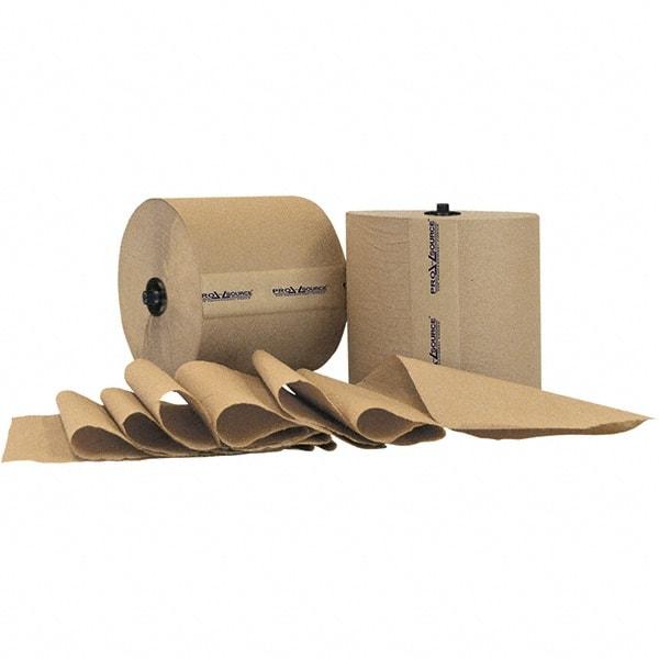 PRO-SOURCE - Hard Roll of 1 Ply Natural Paper Towels - 7-7/8" Wide, 800' Roll Length - Eagle Tool & Supply