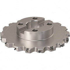 Seco - Shell Mount Connection, 0.787" Cutting Width, 59.31mm Depth of Cut, 250mm Cutter Diam, 60mm Hole Diam, 9 Tooth Indexable Slotting Cutter - R335.25 Toolholder, XNHQ 12 Insert, Right Hand Cutting Direction - Eagle Tool & Supply