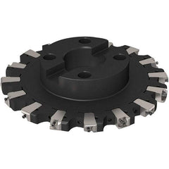 Seco - Shell Mount Connection, 0.669" Cutting Width, 58.98mm Depth of Cut, 250mm Cutter Diam, 60mm Hole Diam, 8 Tooth Indexable Slotting Cutter - R335.25 Toolholder, XNHQ 1407 Insert, Right Hand Cutting Direction - Eagle Tool & Supply
