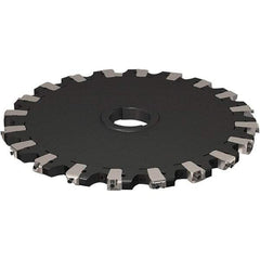 Seco - Arbor Hole Connection, 17/32" Cutting Width, 121.04mm Depth of Cut, 315mm Cutter Diam, 50mm Hole Diam, 10 Tooth Indexable Slotting Cutter - R335.25 Toolholder, XNHQ 1407 Insert, Neutral Cutting Direction - Eagle Tool & Supply