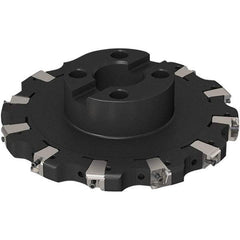 Seco - Shell Mount Connection, 0.669" Cutting Width, 2-1/8" Depth of Cut, 200mm Cutter Diam, 40mm Hole Diam, 6 Tooth Indexable Slotting Cutter - R335.25 Toolholder, XNHQ 1407 Insert, Right Hand Cutting Direction - Eagle Tool & Supply