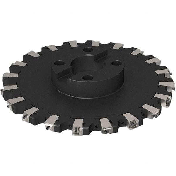 Seco - Shell Mount Connection, 0.669" Cutting Width, 91.48mm Depth of Cut, 315mm Cutter Diam, 60mm Hole Diam, 10 Tooth Indexable Slotting Cutter - R335.25 Toolholder, XNHQ 1407 Insert, Right Hand Cutting Direction - Eagle Tool & Supply