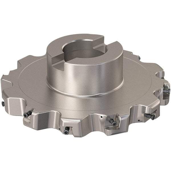 Seco - Shell Mount Connection, 0.787" Cutting Width, 44.31mm Depth of Cut, 160mm Cutter Diam, 40mm Hole Diam, 6 Tooth Indexable Slotting Cutter - R335.25 Toolholder, XNHQ 12 Insert, Right Hand Cutting Direction - Eagle Tool & Supply