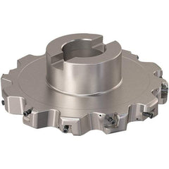 Seco - Shell Mount Connection, 0.787" Cutting Width, 44.31mm Depth of Cut, 160mm Cutter Diam, 40mm Hole Diam, 6 Tooth Indexable Slotting Cutter - R335.25 Toolholder, XNHQ 12 Insert, Right Hand Cutting Direction - Eagle Tool & Supply