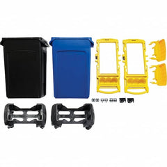 Rubbermaid - Janitor Carts & Caddies Type: Rim Caddy Kit Material: Resin - Eagle Tool & Supply