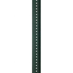 Nucor - 10' High, Powder Coated Traffic Sign Post - Steel, 3/8" Hole Diam, Green - Eagle Tool & Supply