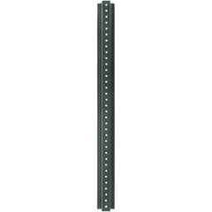 Nucor - 3' High, Powder Coated Traffic Sign Post - Steel, 3/8" Hole Diam, Green - Eagle Tool & Supply