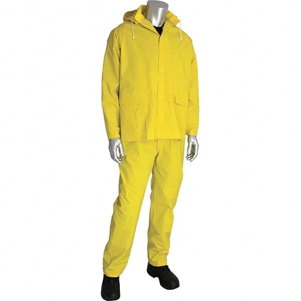 Falcon - Size 2XL Yellow Waterproof Three Piece Suit - Eagle Tool & Supply