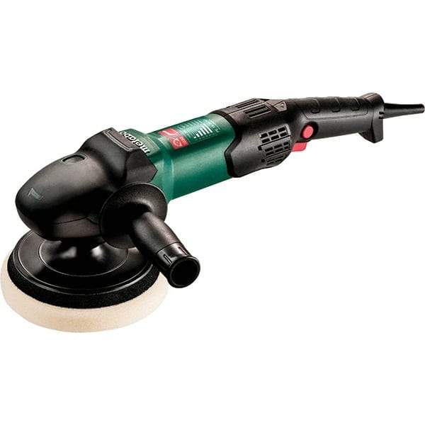 Metabo - 7" Pad Diam, 3,900 RPM, Handheld Electric Polisher - 5/8-11" Spindle Thread - Eagle Tool & Supply