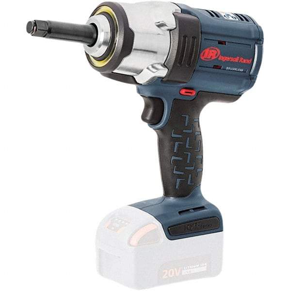 Ingersoll-Rand - 1/2" Drive 20 Volt Pistol Grip Cordless Impact Wrench & Ratchet - 0 to 1,900 RPM, 0 to 2,450 BPM, 1,500 Ft/Lb Torque, Lithium-Ion Batteries - Eagle Tool & Supply