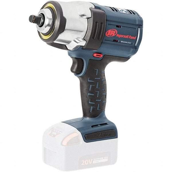 Ingersoll-Rand - 1/2" Drive 20 Volt Pistol Grip Cordless Impact Wrench & Ratchet - 0 to 1,900 RPM, 0 to 2,450 BPM, 1,500 Ft/Lb Torque, Lithium-Ion Batteries - Eagle Tool & Supply