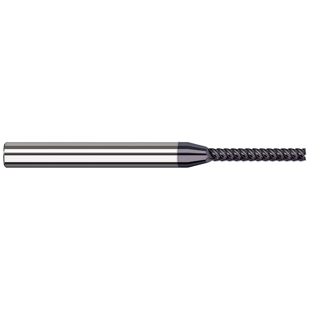 Harvey Tool - Square End Mills; Mill Diameter (Inch): 1/16 ; Mill Diameter (Decimal Inch): 0.0620 ; Length of Cut (Inch): 7/16 ; Length of Cut (Decimal Inch): 0.4370 ; Material: Solid Carbide ; Finish/Coating: AlTiN Nano - Exact Industrial Supply