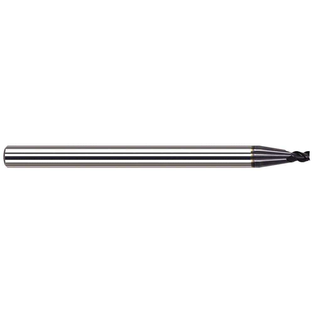 Harvey Tool - Square End Mills; Mill Diameter (Decimal Inch): 0.0700 ; Length of Cut (Decimal Inch): 0.1050 ; Material: Solid Carbide ; Finish/Coating: AlTiN ; Shank Diameter (Inch): 1/8 ; Single or Double End: Single - Exact Industrial Supply