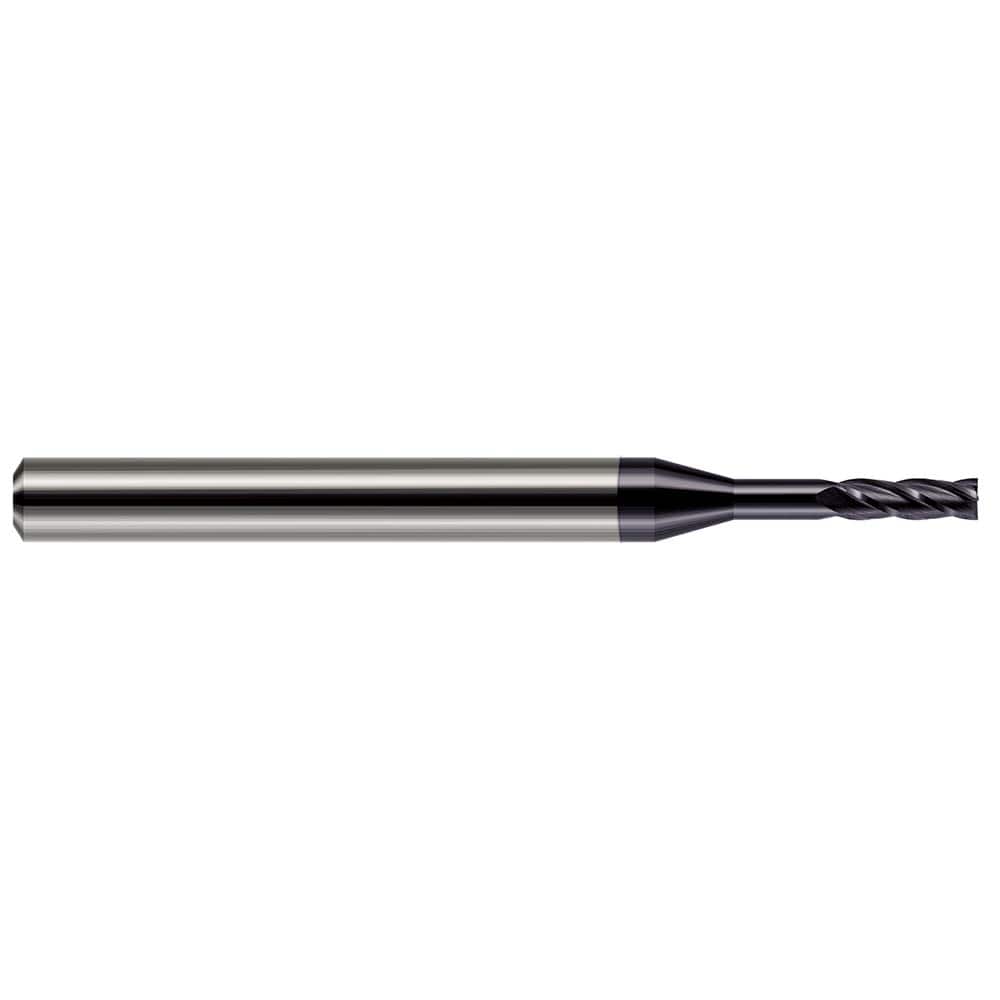 Harvey Tool - 1/8", 3/8" LOC, 1/8" Shank Diam, 2" OAL, 4 Flute, Solid Carbide Square End Mill - Exact Industrial Supply