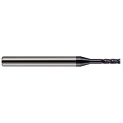 Harvey Tool - Square End Mills; Mill Diameter (Decimal Inch): 0.0800 ; Length of Cut (Decimal Inch): 0.2400 ; Material: Solid Carbide ; Finish/Coating: AlTiN ; Shank Diameter (Inch): 1/8 ; Single or Double End: Single - Exact Industrial Supply