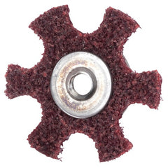 3″ Diameter AG Non Woven Star Medium Grit 1/4 20 Eyelet AlumInum Oxide - Eagle Tool & Supply