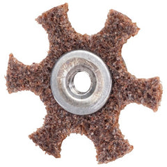 4″ Diameter AG Non Woven Star Coarse Grit 1/4 20 Eyelet AlumInum Oxide - Eagle Tool & Supply