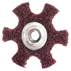 4″ Diameter AG Non Woven Star Medium Grit 1/4 20 Eyelet AlumInum Oxide - Eagle Tool & Supply