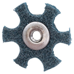 4″ Diameter AG Non Woven Star Very FIne Grit 1/4 20 Eyelet AlumInum Oxide - Eagle Tool & Supply