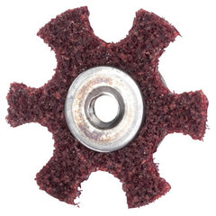 4″ Diameter AG Non Woven Star Medium Grit 1/4 20 Eyelet AlumInum Oxide - Eagle Tool & Supply
