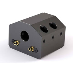 Global CNC Industries - Turret & VDI Tool Holders; Type: Mori ID Block ; Clamping System: 76mm X 35mm ; Tool Axis: ID ; Through Coolant: No ; Additional Information: 4 Mounting Holes - Exact Industrial Supply