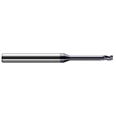 Harvey Tool - Corner Radius & Corner Chamfer End Mills; Mill Diameter (Inch): 1/4 ; Mill Diameter (Decimal Inch): 0.2500 ; End Type: Corner Radius ; Corner Radius (mm): 0.50 ; Corner Radius (Decimal Inch): 0.0200 ; Number of Flutes: 3 - Exact Industrial Supply