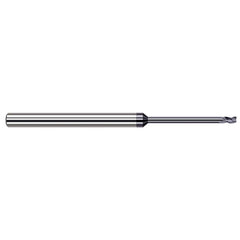 Harvey Tool - Corner Radius & Corner Chamfer End Mills; Mill Diameter (mm): 0.80 ; Mill Diameter (Inch): 1/32 ; Mill Diameter (Decimal Inch): 0.0310 ; End Type: Corner Radius ; Corner Radius (Decimal Inch): 0.0050 ; Number of Flutes: 3 - Exact Industrial Supply