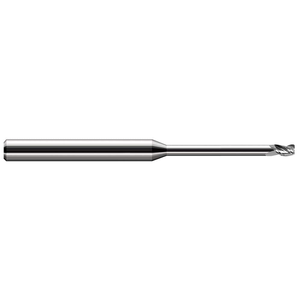 Harvey Tool - Corner Radius & Corner Chamfer End Mills; Mill Diameter (mm): 1.20 ; Mill Diameter (Inch): 3/64 ; Mill Diameter (Decimal Inch): 0.0470 ; End Type: Corner Radius ; Corner Radius (Decimal Inch): 0.0100 ; Number of Flutes: 3 - Exact Industrial Supply