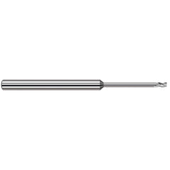 Harvey Tool - Corner Radius & Corner Chamfer End Mills; Mill Diameter (mm): 0.80 ; Mill Diameter (Inch): 1/32 ; Mill Diameter (Decimal Inch): 0.0310 ; End Type: Corner Radius ; Corner Radius (Decimal Inch): 0.0030 ; Number of Flutes: 3 - Exact Industrial Supply