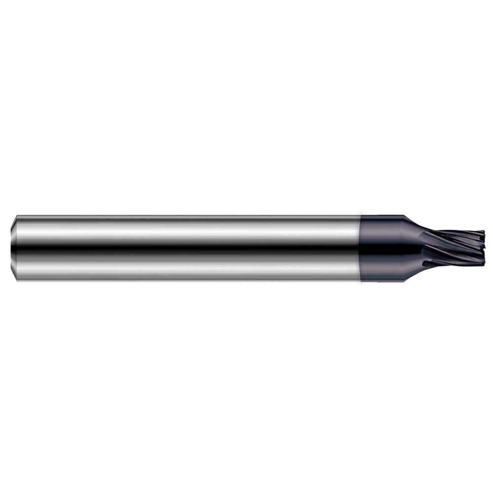 Harvey Tool - Corner Radius & Corner Chamfer End Mills; Mill Diameter (Inch): 1/8 ; Mill Diameter (Decimal Inch): 0.1250 ; End Type: Corner Radius ; Corner Radius (Inch): 1/64 ; Corner Radius (Decimal Inch): 0.0150 ; Number of Flutes: 7 - Exact Industrial Supply