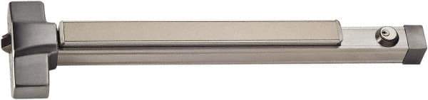 PDQ - 30 to 36" Wide Door Range, Antimicrobial, Satin Stainless Steel Finish Rim Exit Push Bar - Fits 30 to 36" Door - Eagle Tool & Supply