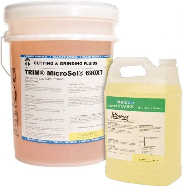 Master Fluid Solutions - Trim MicroSol 690XT, 5 Gal Pail Cutting & Cleaning Fluid - Semisynthetic, For Machining - Eagle Tool & Supply