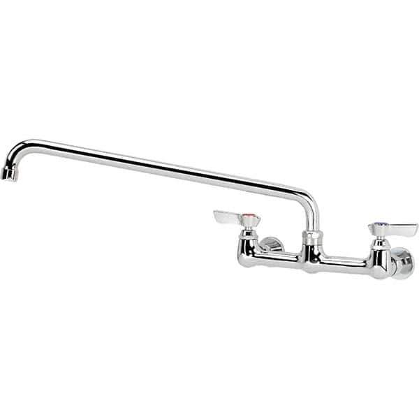 Krowne - Wall Mount, Service Sink Faucet without Spray - Two Handle, Blade Handle, Standard Spout, No Drain - Eagle Tool & Supply